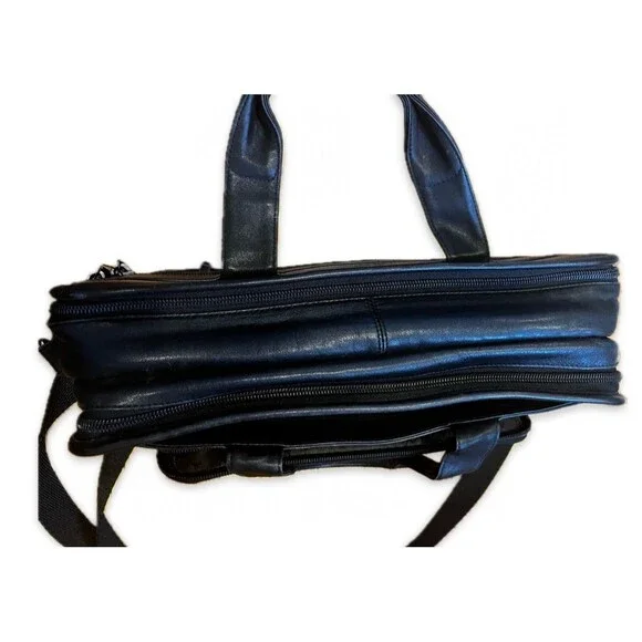 Vintage Tumi Leather Briefcase 96130D4 Messenger Bag 90s Executive Career Wear - Picture 3 of 16